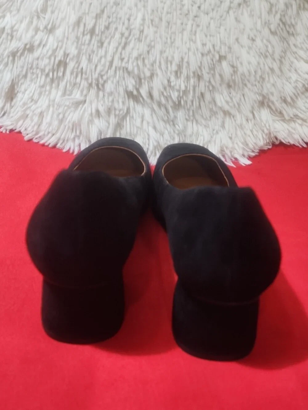 J. McLaughlin Cassey Black Suede Low Block Heel Pumps